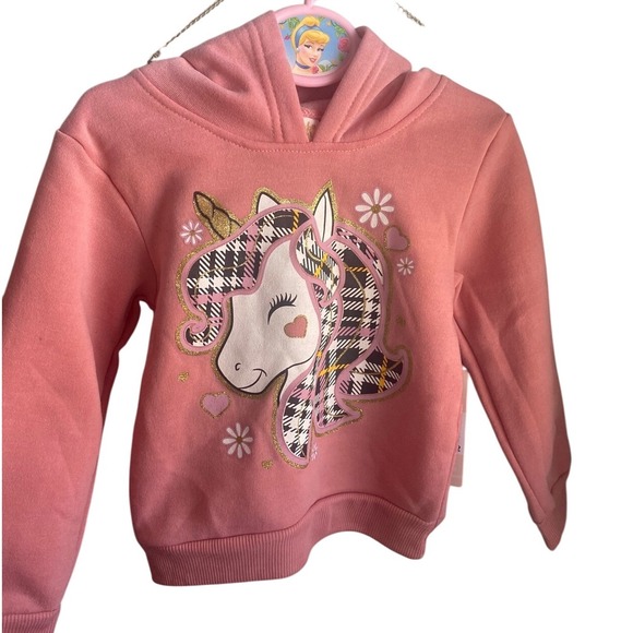 Toddler Girls Pink Unicorn Hoodie 3T – New - Picture 1 of 1
